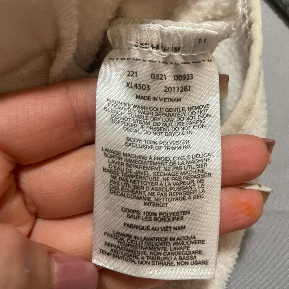 EUC ❄️Columbia Women's Gray and Cream Fleece Pullover❄️Size Medium - Picture 9 of 9